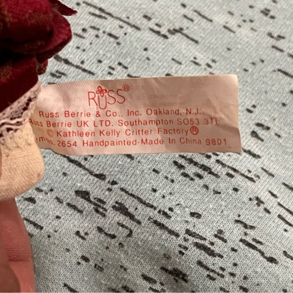 Russ Berrie Cat small stuffed ornament Vintage - Picture 5 of 7